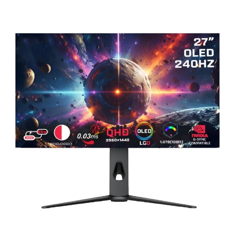 Ecran Gamer GAMEON OLED 2K 27″ | 240HZ | 0.5MS – Signature X Series – Black