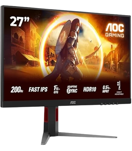 AOC 27G4HRE | 27" | 0.3 Ms | 200Hz | Fast IPS