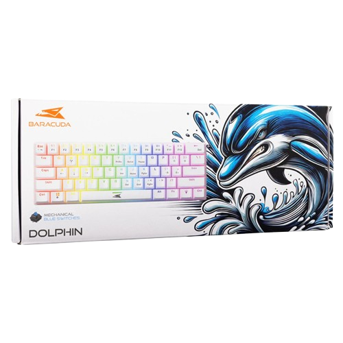 Baracuda Mechanical Keyboard BGK-03221 Dolphin – White/Blue