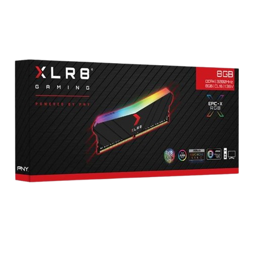 Barrette RAM PNY Technologies XLR8 Gaming RGB 8Go DDR4 3200 MHz CL16