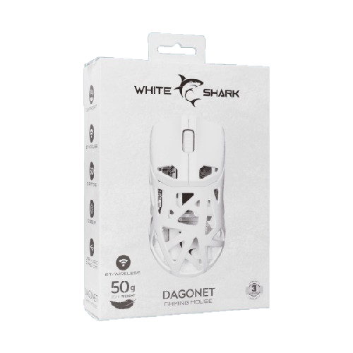 White Shark Mouse WGM-5019 Dagonet White – 24,000 DPI / Wireless