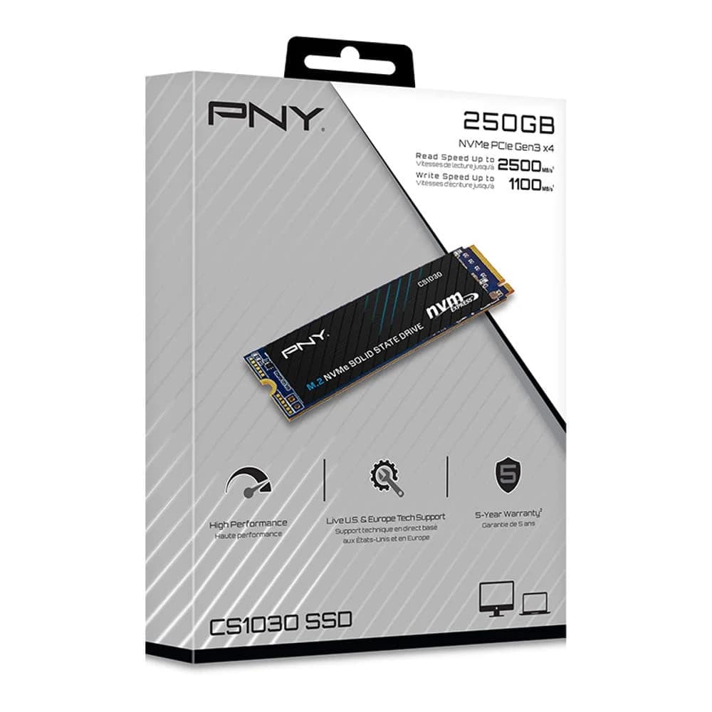 PNY CS1030 NVMe 250Go | 2000MB/s | PCIe 3.0 Rapide