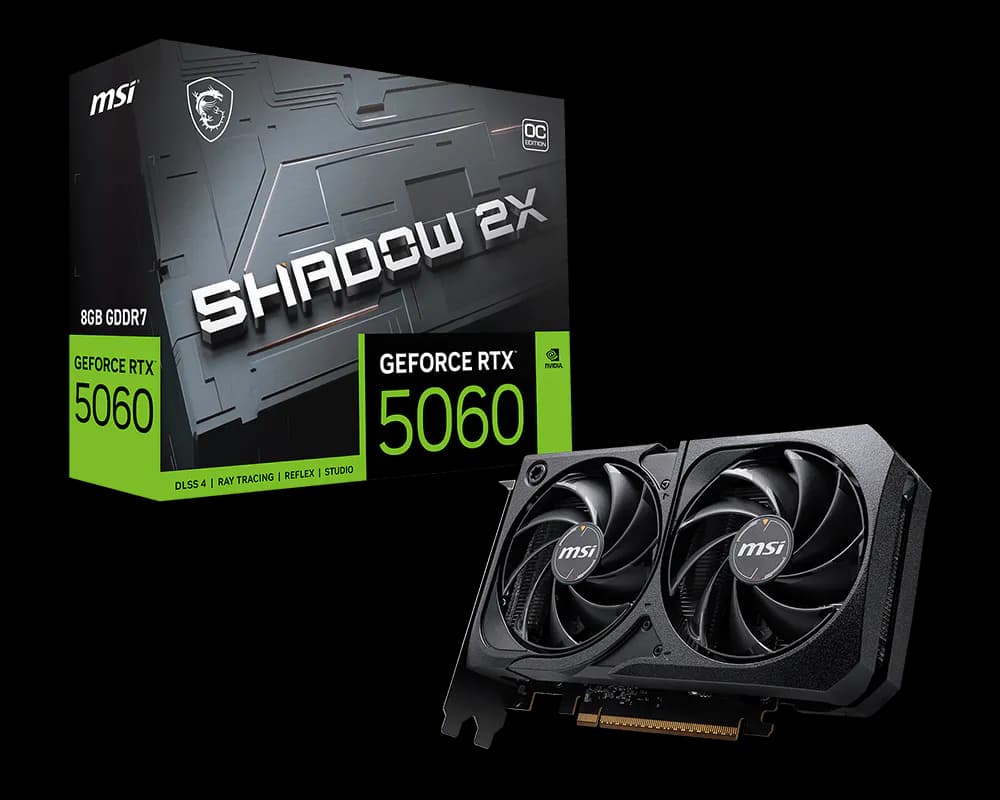 MSI RTX 5060 Ti Shadow 2X OC 16Go GDDR7 | DLSS Gaming