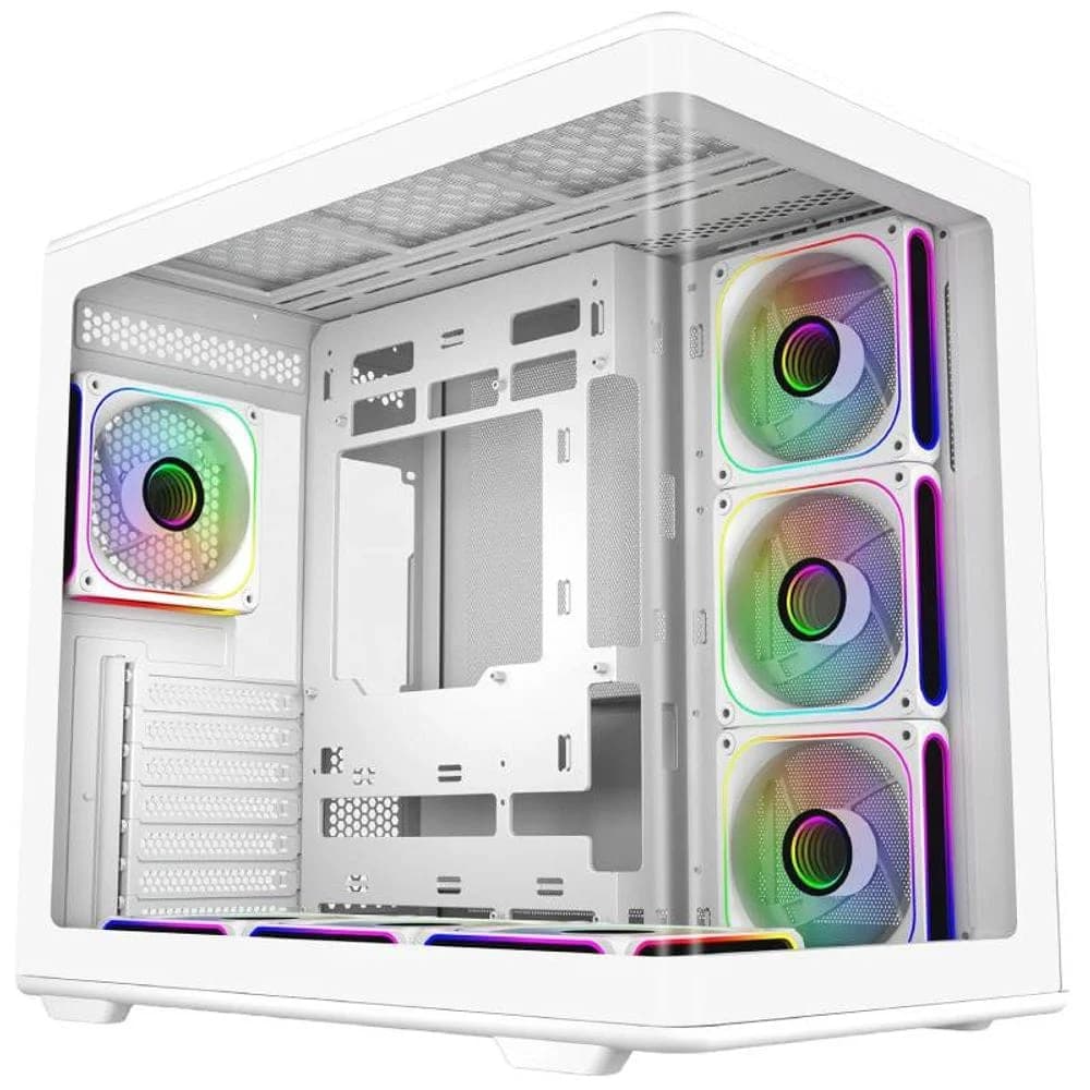COOLERMASTER Cooler Master Elite 600 ARGB Blanc | 4 Fans | PC Gamer
