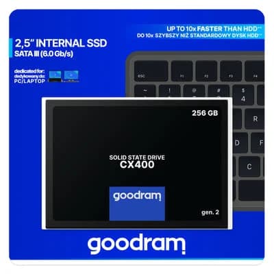 GOODRAM CX400 SSD SATA 256Go | 550MB/s | SSD Rapide