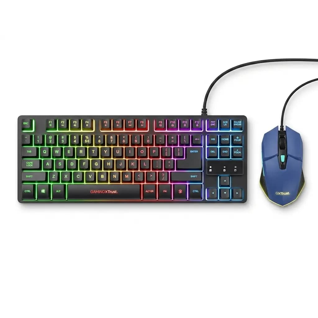 GamingGear Trust Essential Combo | Clavier Souris Gamer