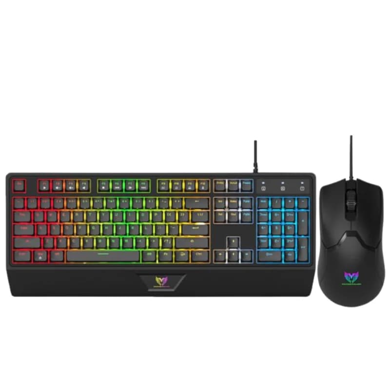 STARWAVES GCM1089 Clavier Souris RGB Noir | E-sport
