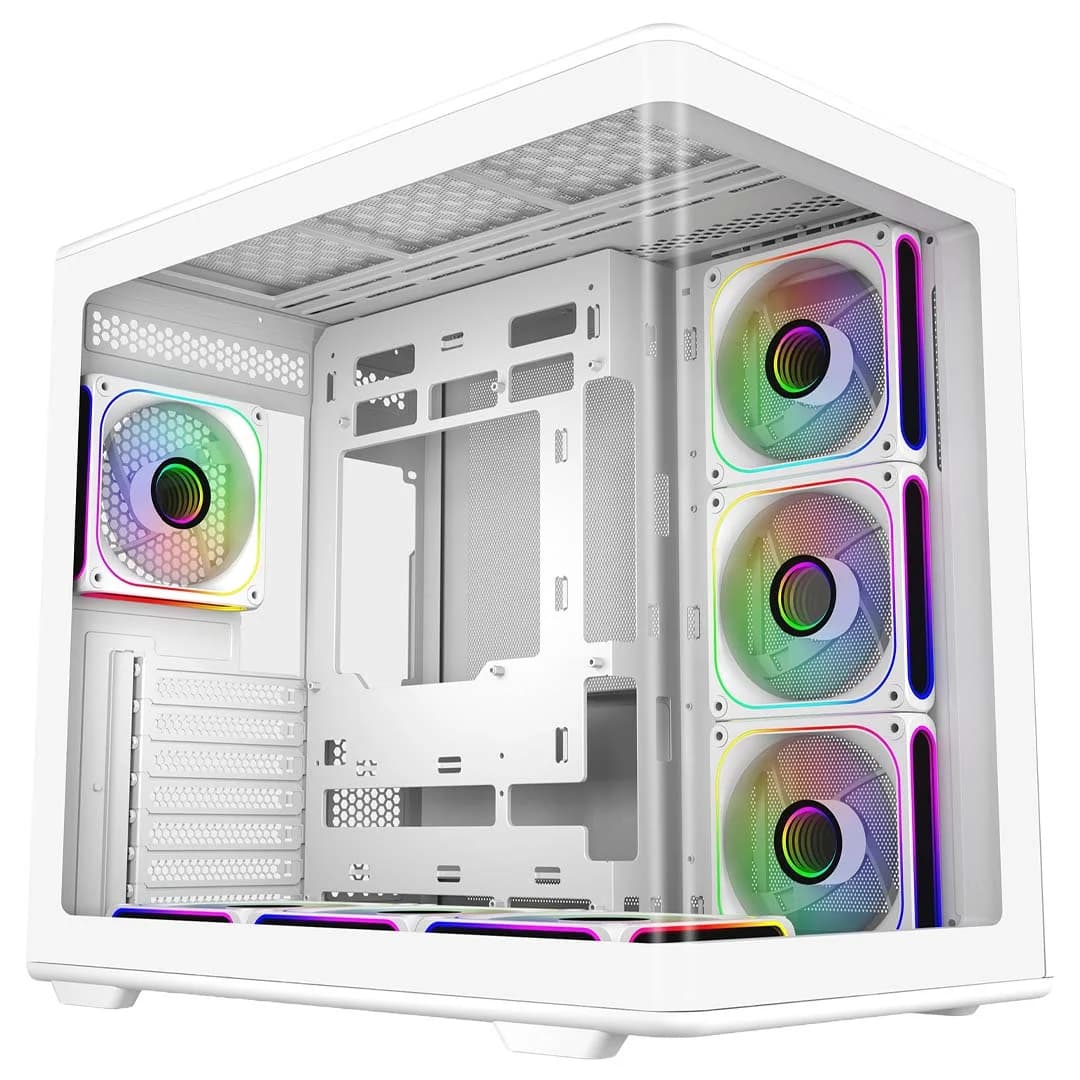 COOLERMASTER Cooler Master Elite 600 Blanc | 7 Fans | Airflow