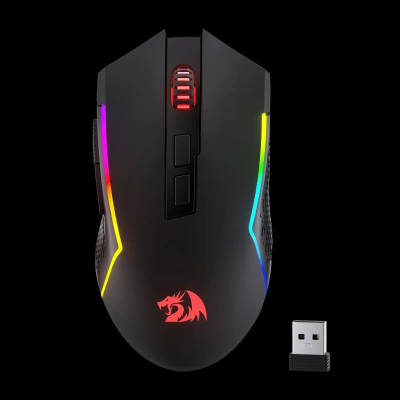 REDRAGON TRIDENT M693 LIT Noir | Triple mode | 12800 DPI | RGB | Gamer