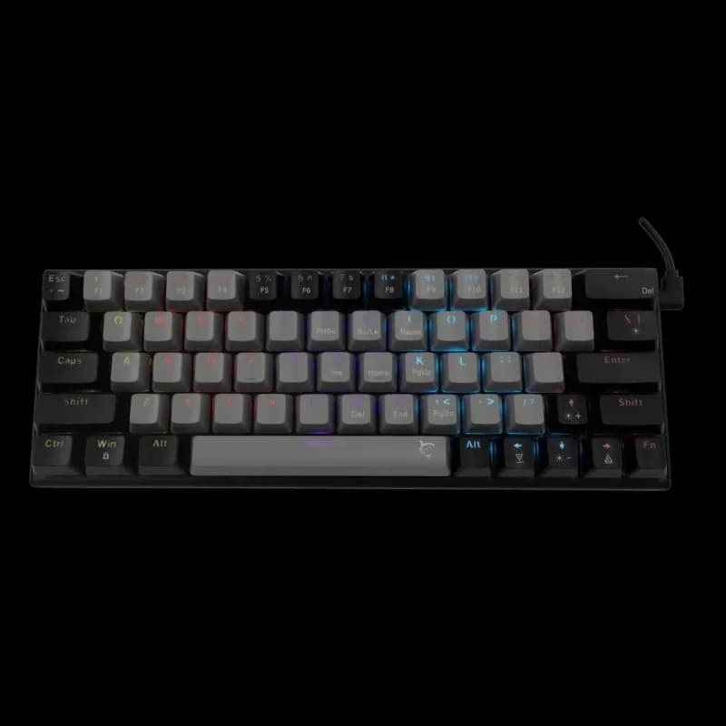 WHITE SHARK WAKIZASHI | 60% | Red Switch | Gris Noir | Filaire