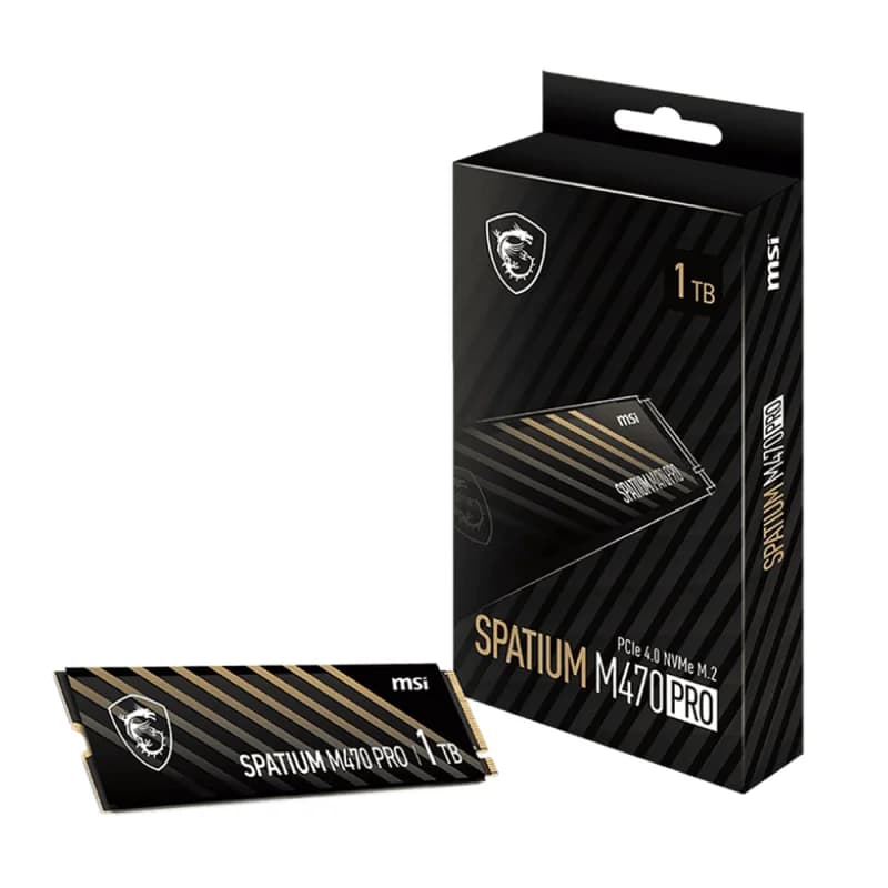 MSI SPATIUM M470 PRO NVMe PCIe 4.0 1To | 6000MB/s | Gen4 Ultra SSD