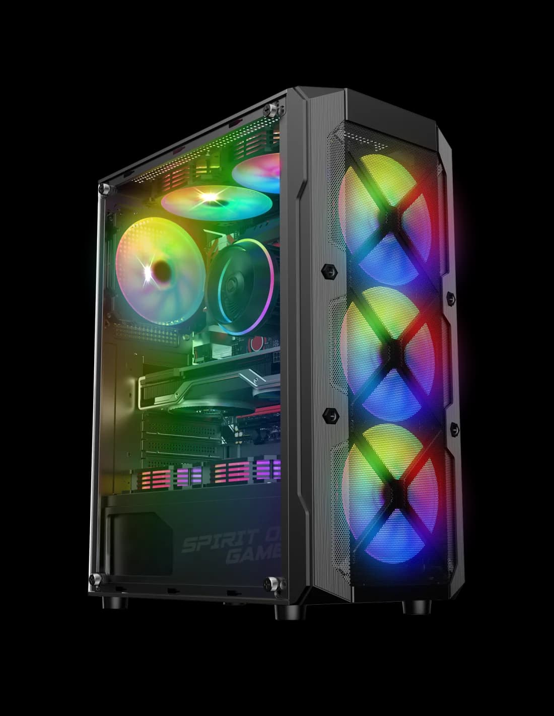 SPIRIT OF GAMER SOG REBEL XT DARK Moyen Tour RGB | Performance