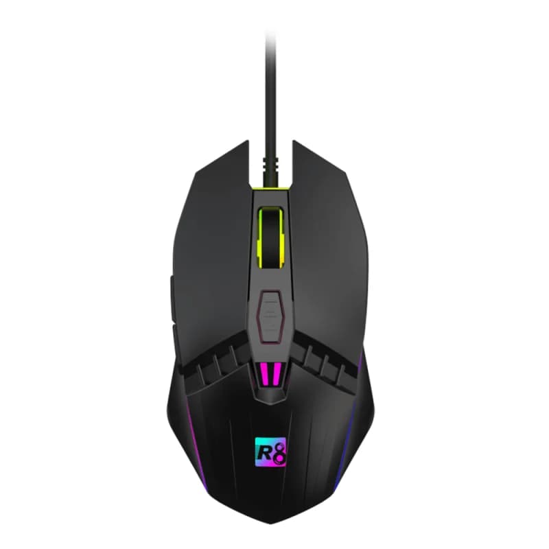 R8 RGB 1617A Noir | Filaire | 3600 DPI | RGB | Tunisie
