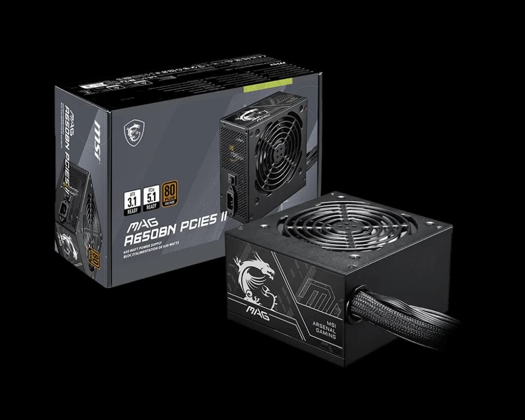 MSI MAG A650BN 650W Non Modulaire | Fiable