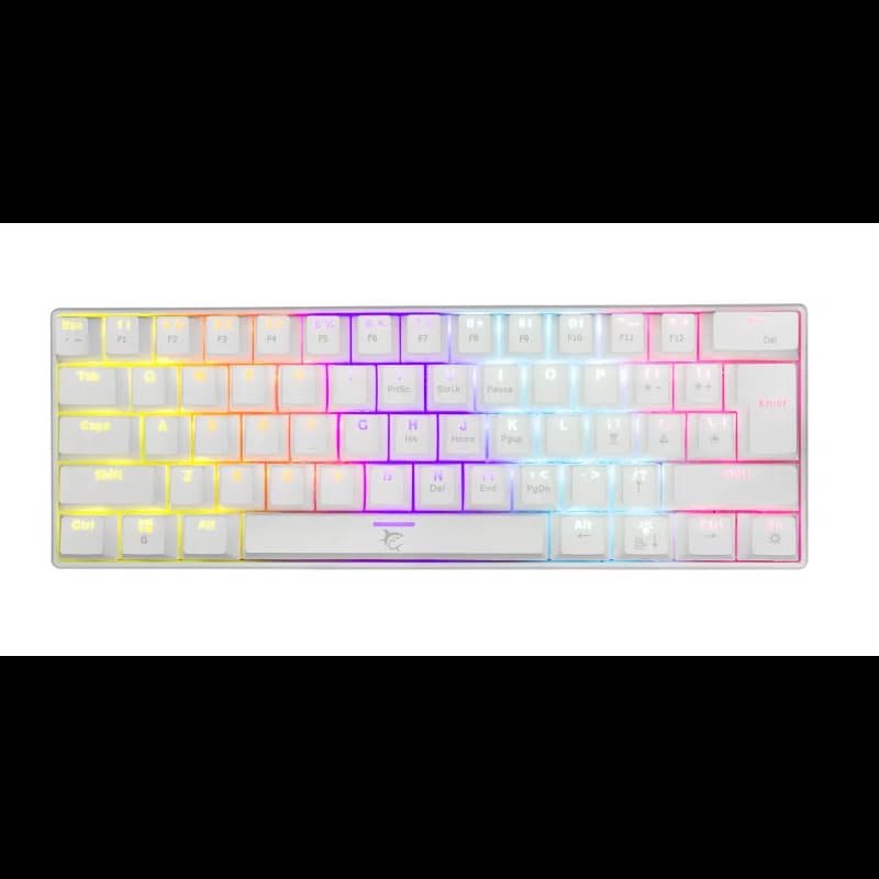 WHITE SHARK SHINOBI | 60% | Brown Switch | Blanc | Filaire