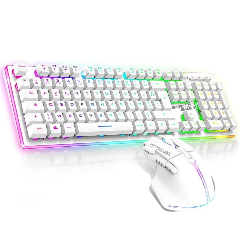 SPIRIT OF GAMER Ultimate 600 Clavier Filaire Blanc | E-sport