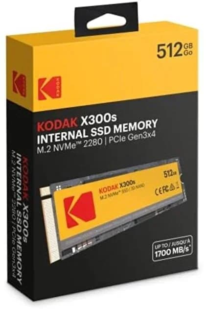 Kodak X300s NVMe 512Go | 2500MB/s | NVMe Gaming