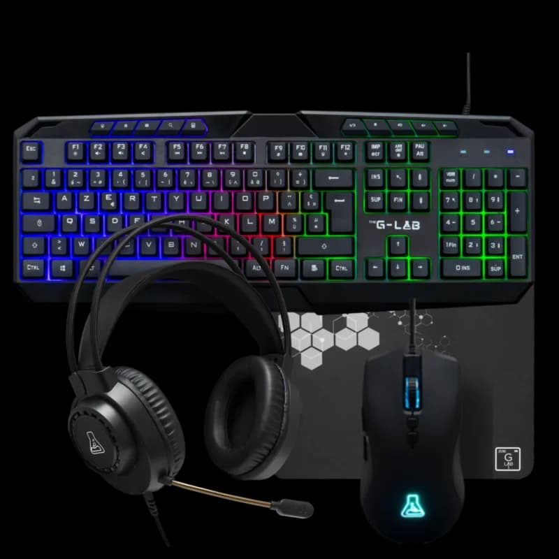THE G-LAB COMBO 4en1 Noir | Gamer