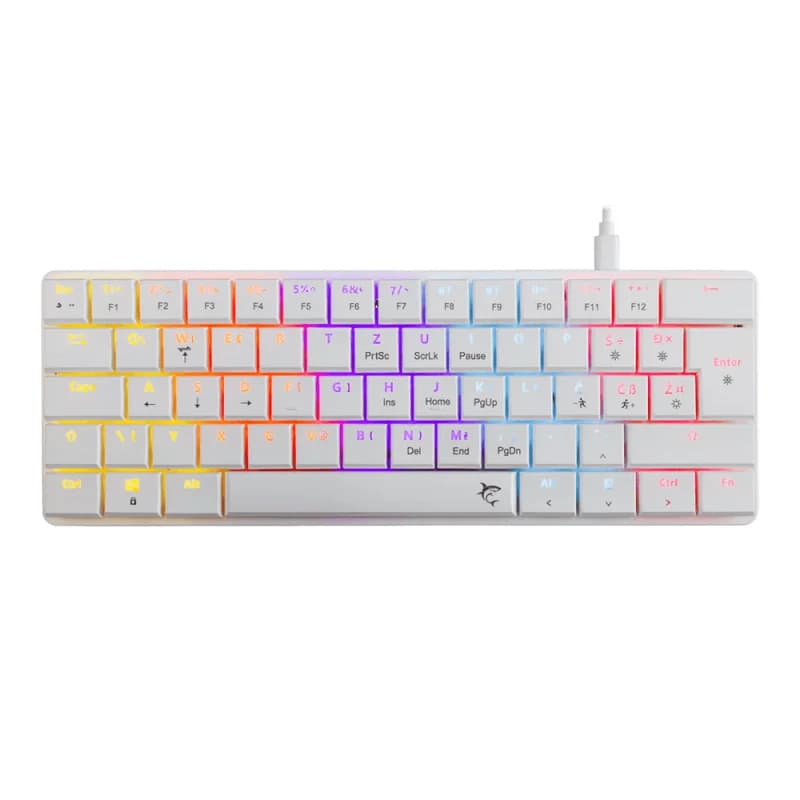 WHITE SHARK Nagamaki | Compact | Red Switch | Blanc | Filaire