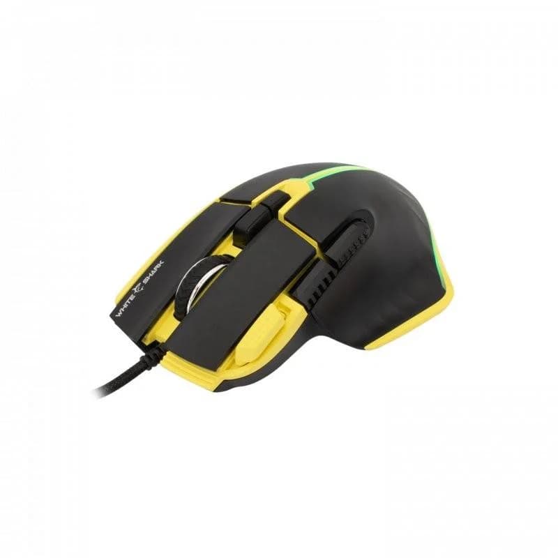 WHITE SHARK Marrok GM-9006 Jaune | Filaire | 12000 DPI | Gamer