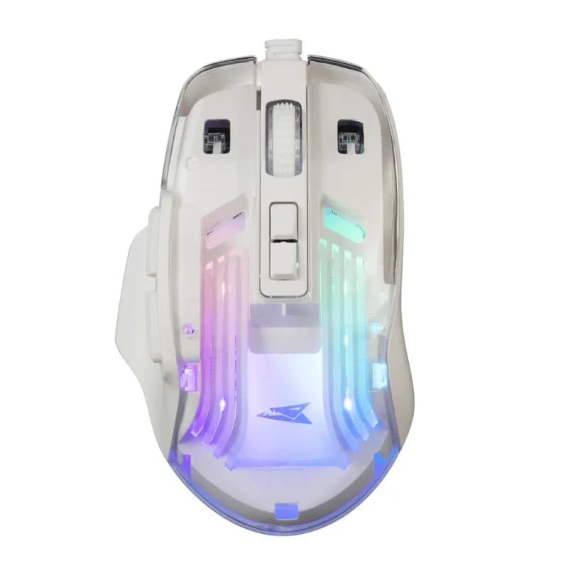 BARACUDA Anglerfish Blanc | Filaire | 7200 DPI | RGB | Pro Gaming