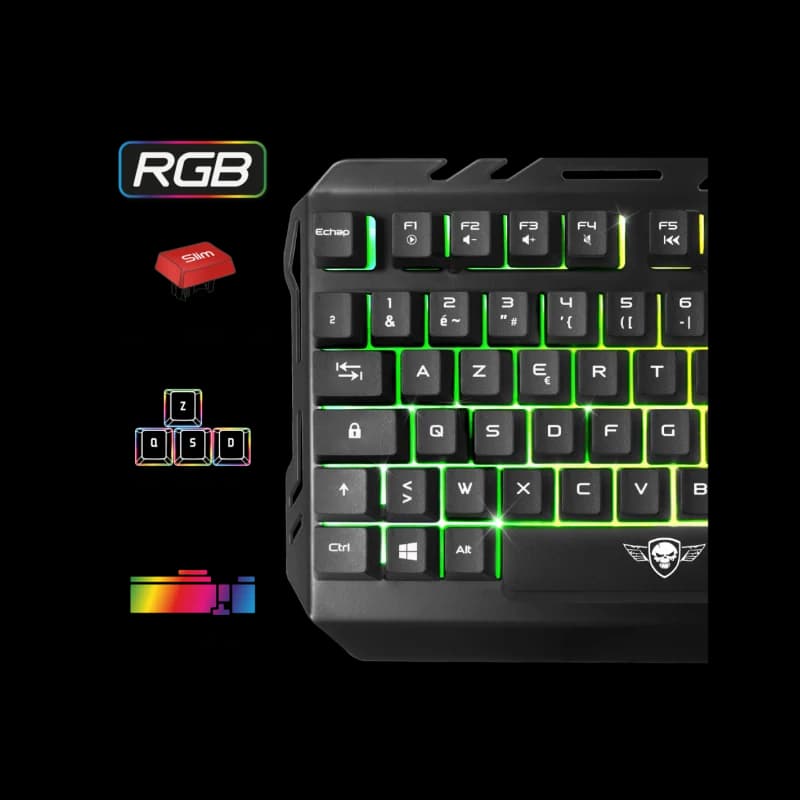 SPIRIT OF GAMER PRO-MKH5 | Low-profile | Semi-mécanique | Filaire