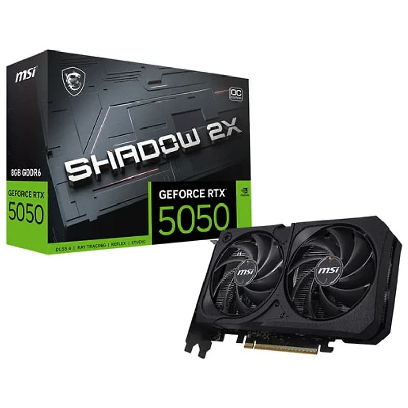 MSI RTX 5050 Shadow 2X OC 8Go | DLSS Gaming