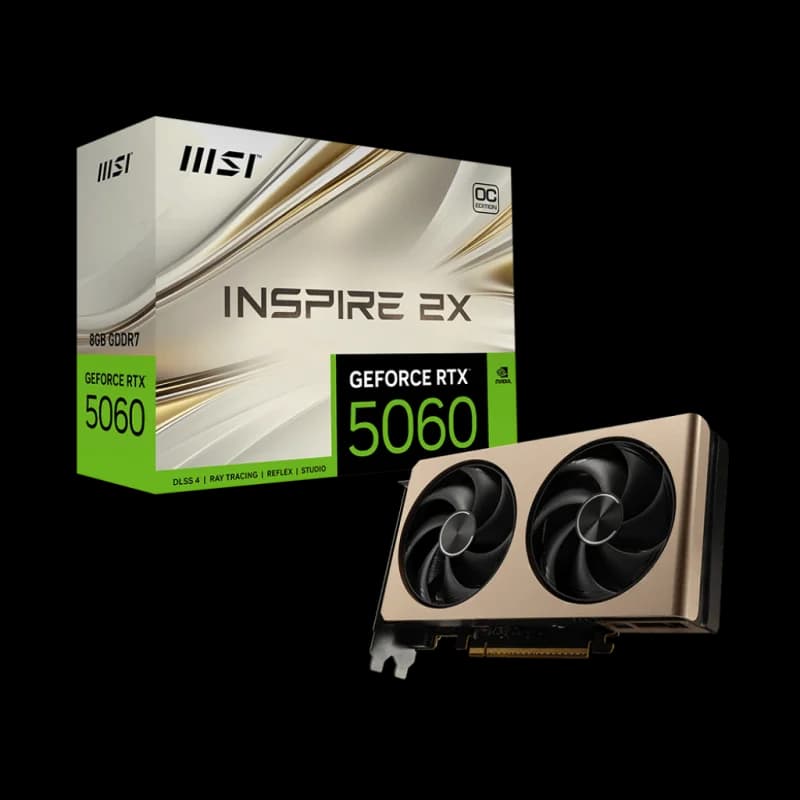 MSI RTX 5060 Inspire 2X OC 8Go | DLSS 1080p