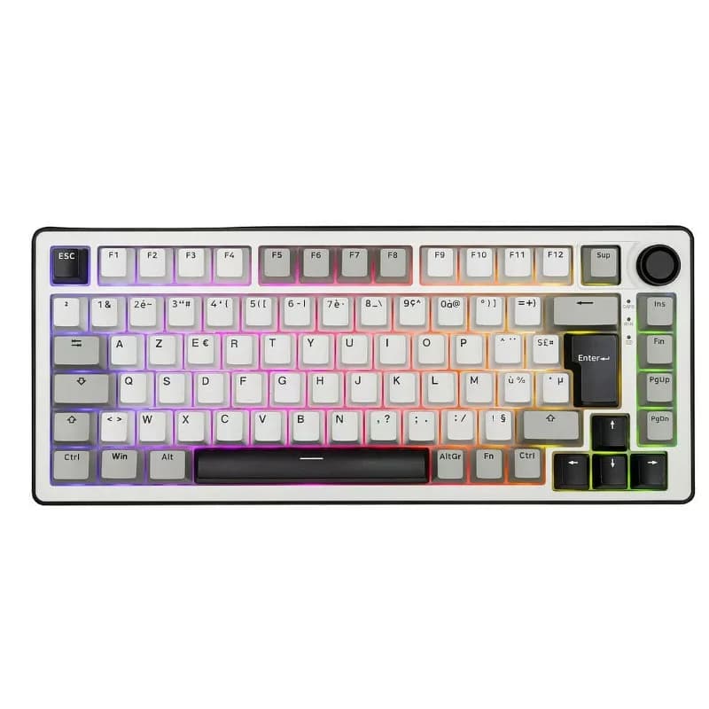THE G-LAB Keyz Elite 300 | 75% | Mécanique | Blanc | Triple Mode