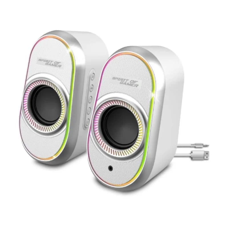 SPIRIT OF GAMER Fanatic 500 6W Kit 2.0 Blanc | Multimédia