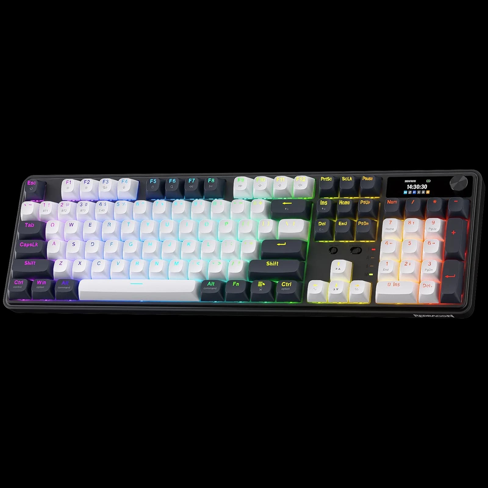 REDRAGON Wyvern LCD Pro K761 | 65% | Blanc | Sans-fil