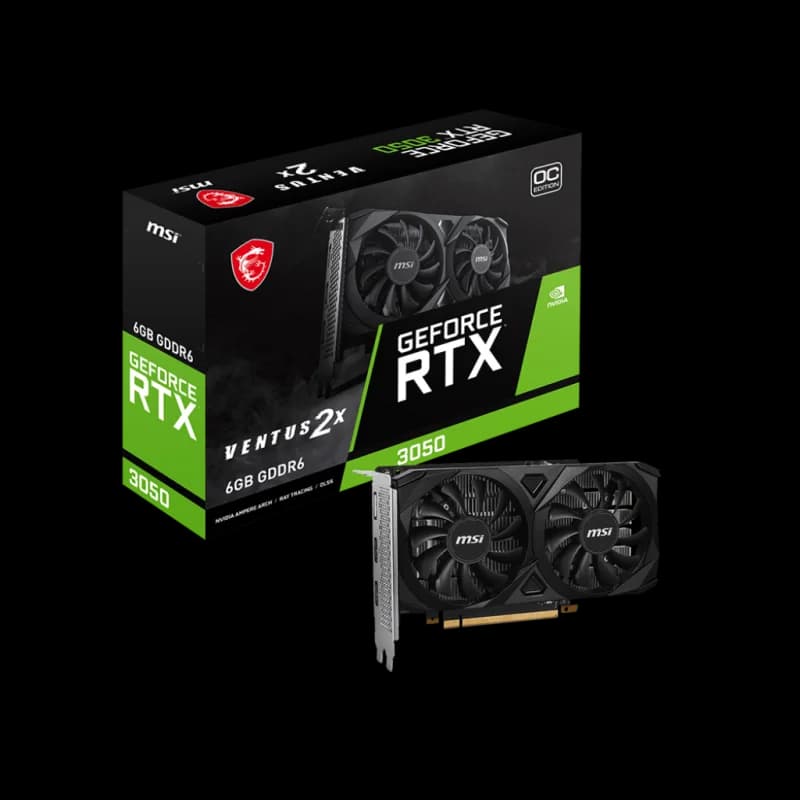 MSI RTX 3050 Ventus 2X 6Go OC | DLSS 1080p