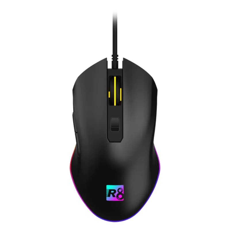 R8 RGB 1617B Noir | Filaire | 3600 DPI | Gamer