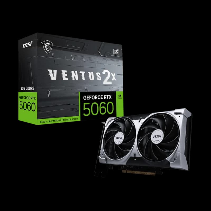MSI RTX 5060 Ventus 2X OC 8Go GDDR7 | DLSS 1080p