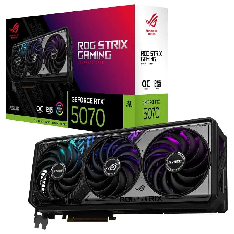 ASUS ROG Strix RTX 5070 OC 12Go GDDR7 | Ray Tracing QHD