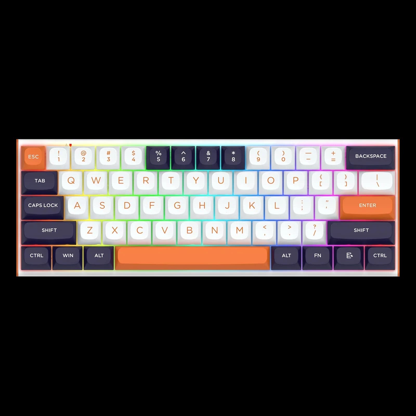 REDRAGON FIDD K683 | 65% | Blanc Bleu Orange | Triple Mode