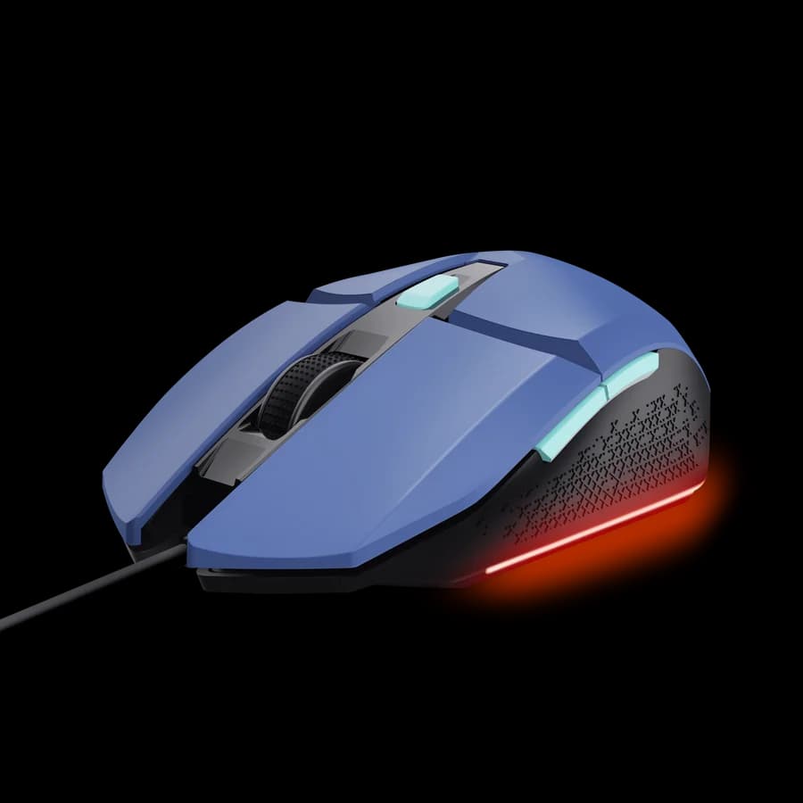 TRUST GXT 109 Felox Bleu | Filaire | 6400 DPI | RGB | Gamer