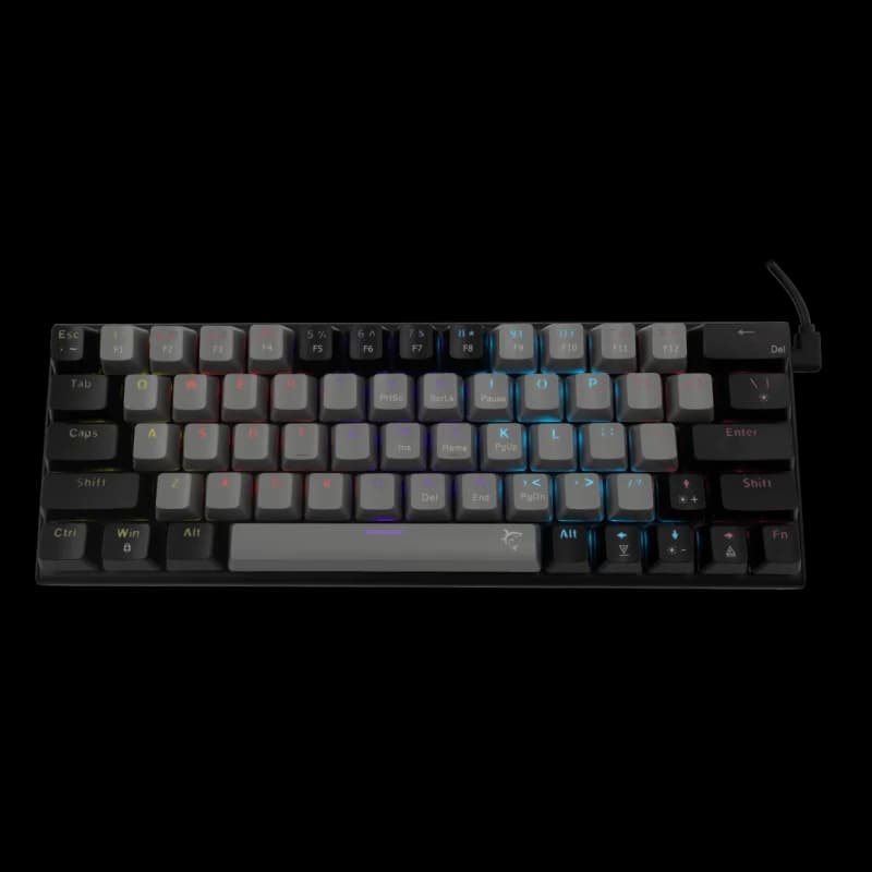 WHITE SHARK Wakizashi | 60% | Blue Switch | Gris Noir | Filaire