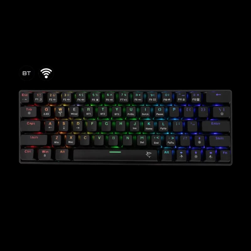 WHITE SHARK Kaiken PL Compact Red Switch Noir | E-sport
