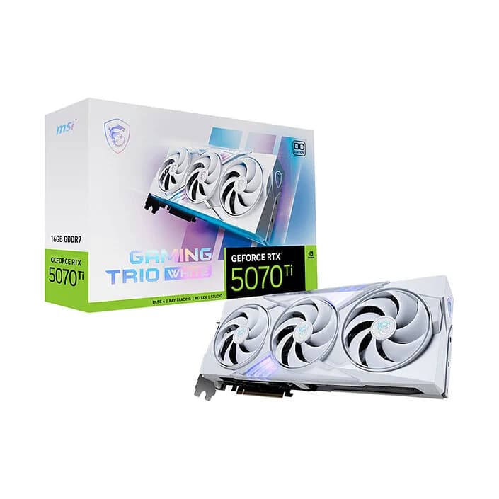 MSI RTX 5070 Ti 16Go Gaming Trio OC Blanc | DLSS 1440p