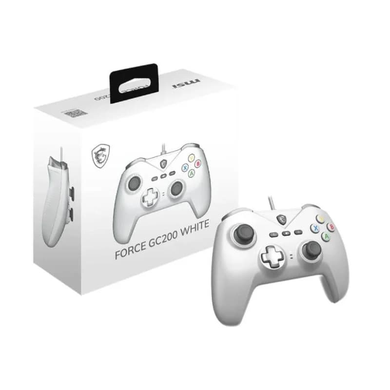 MSI Force GC200 Blanc | Manette Filaire | Gamer