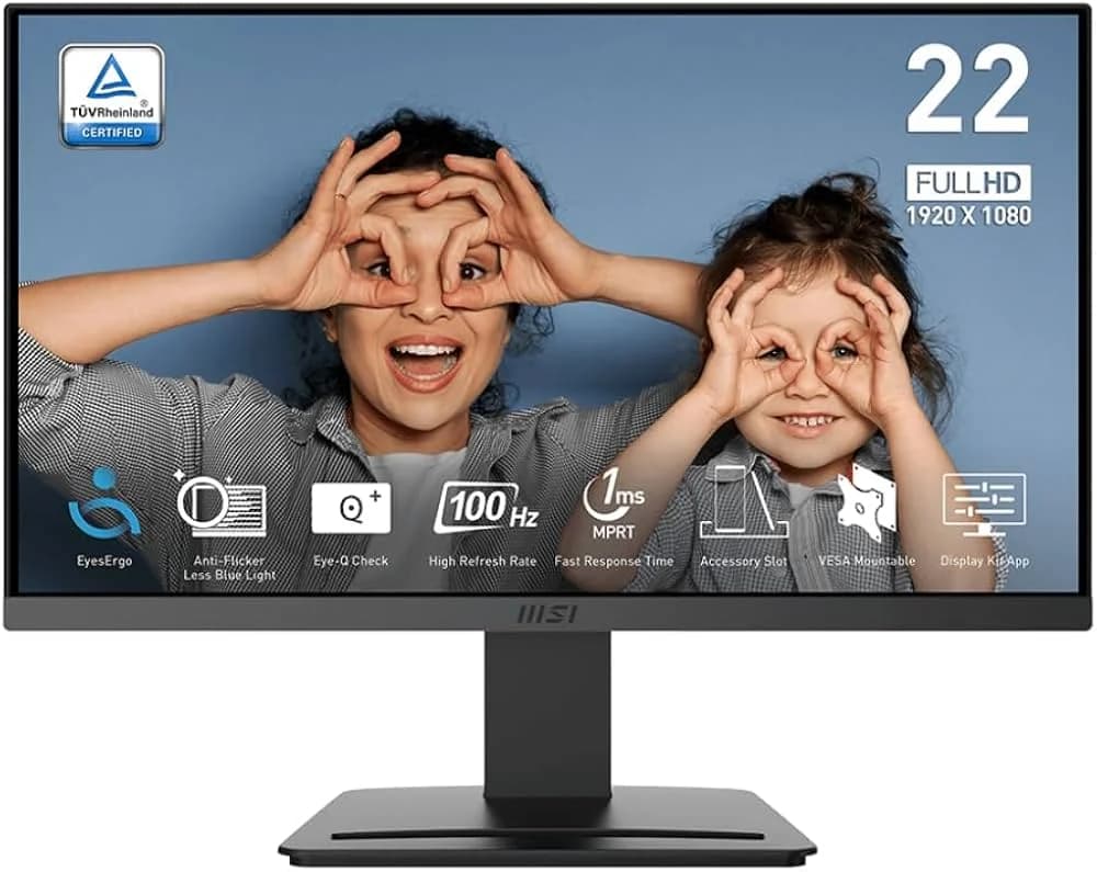 MSI MP223 E2 21.5' FHD | 100Hz 1ms VA | Bureau