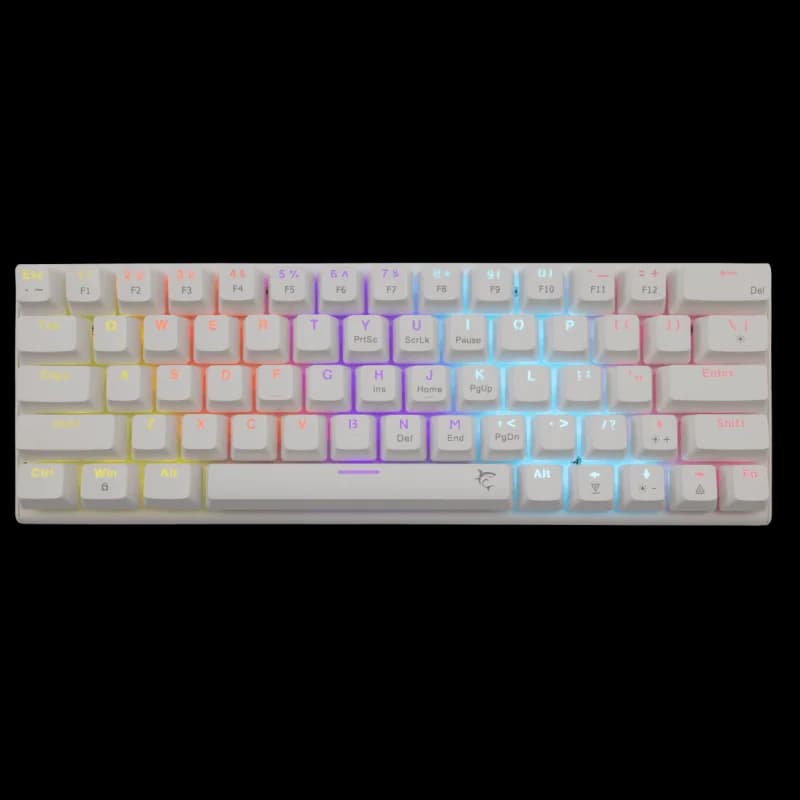 WHITE SHARK Wakizashi | 60% | Red Switch | Blanc | Filaire
