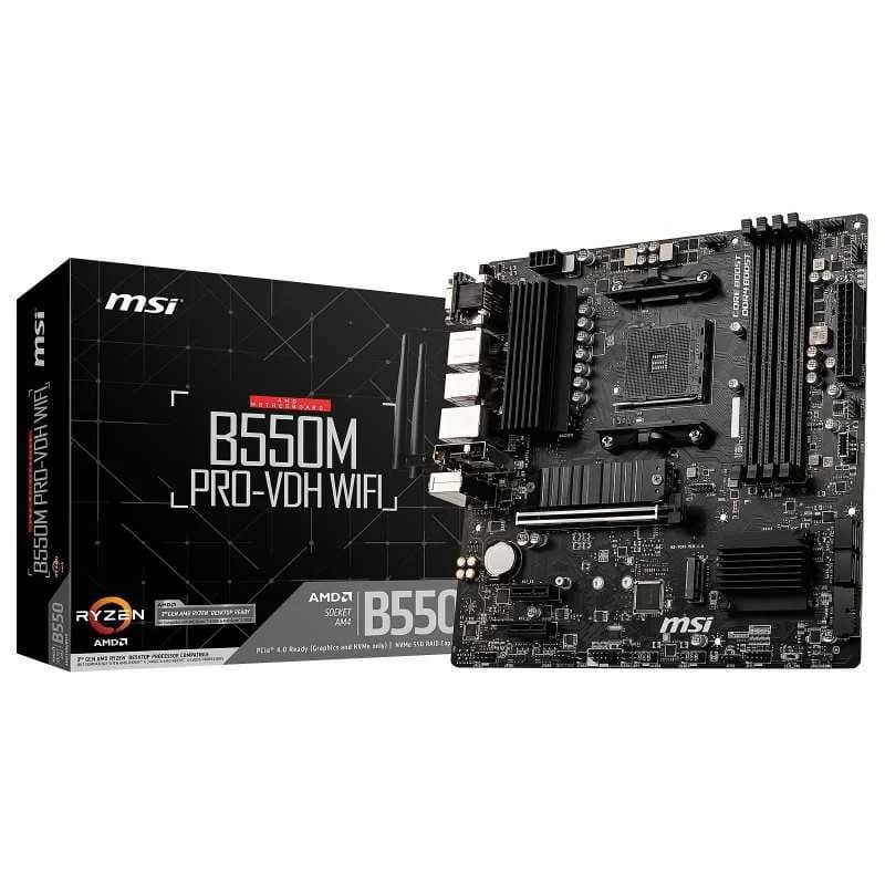 MSI B550M PRO-VDH WiFi | AM4 DDR4 | PCIe 4.0