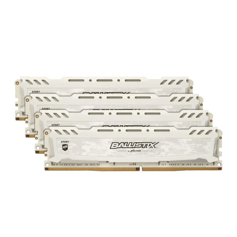BALLISTIX Sport 32Go (4x8Go) DDR4 2400MHz Blanc | Tunisie