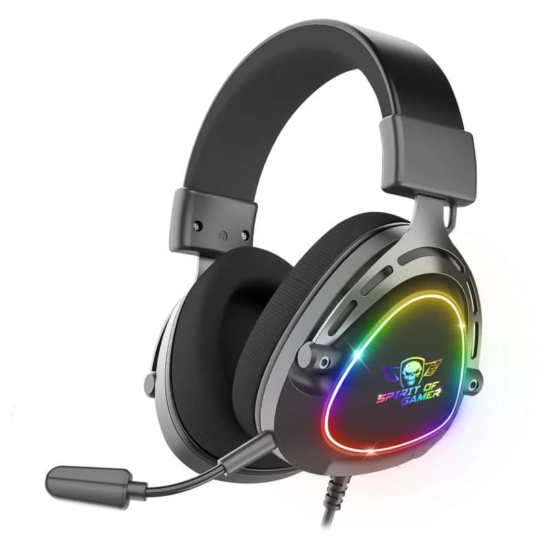 SPIRIT OF GAMER Elite H40 | Filaire USB RGB | Noir | Immersif
