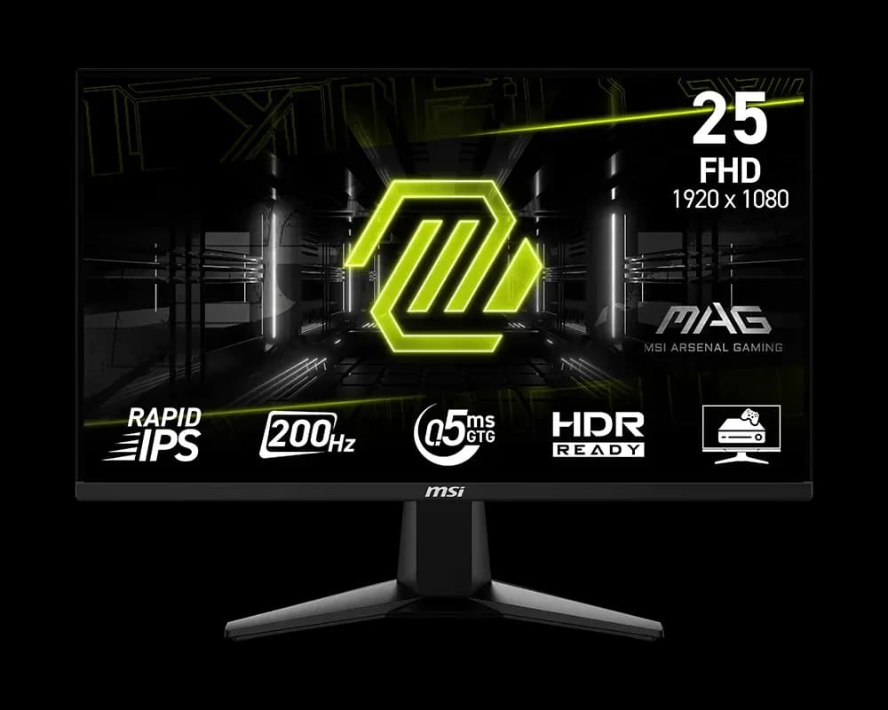MSI MAG 255F 24' FHD | 200Hz 0.5ms Rapid IPS | Gaming