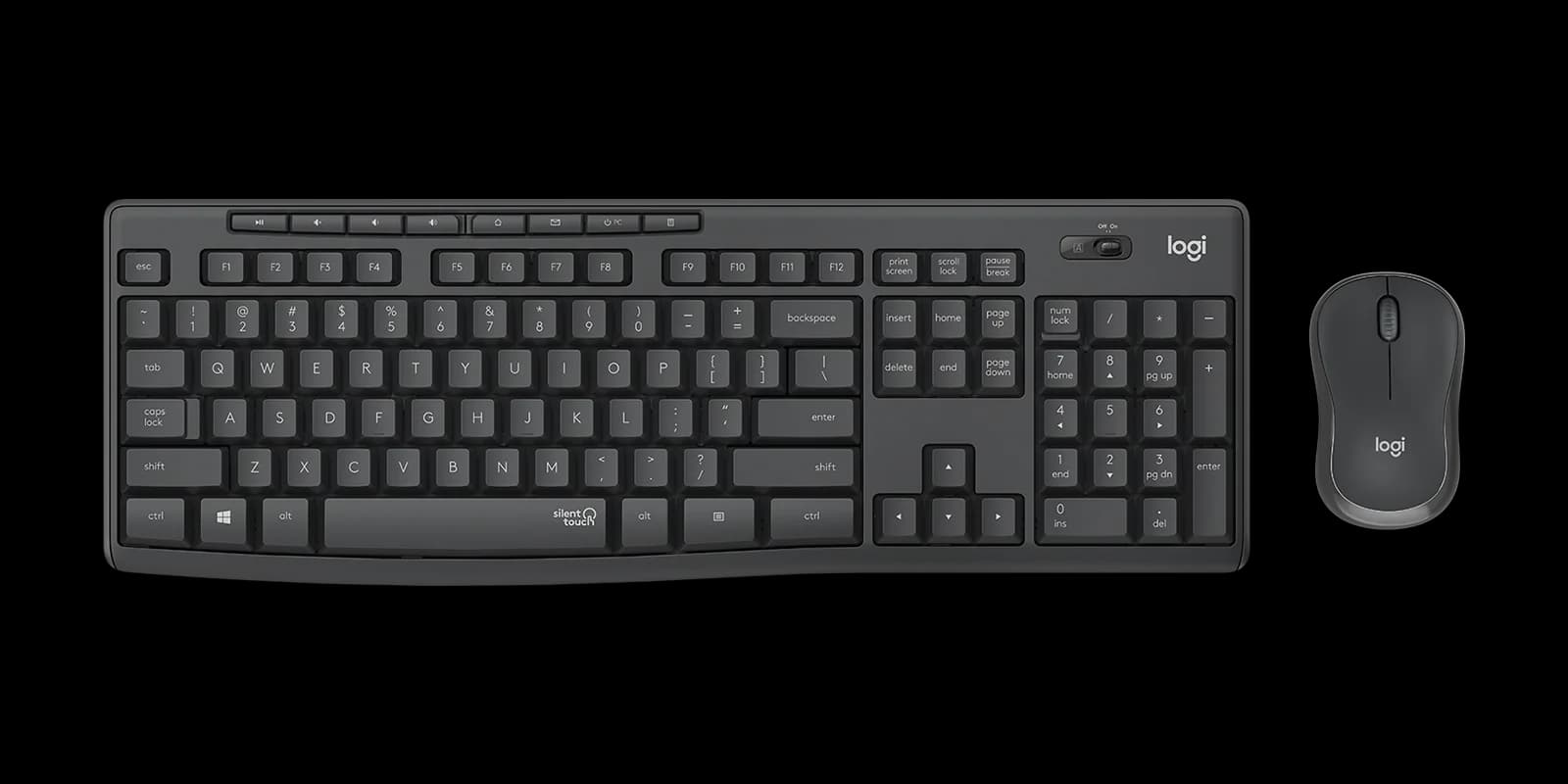 Logitech MK295 Ensemble Taille Réelle Sans-fil Graphite | Pro