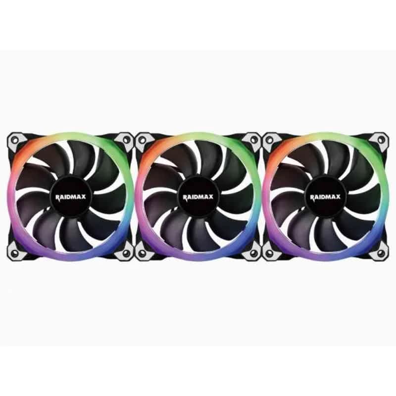 RAIDMAX NV-R120FBR3 Kit 3 Ventilateurs RGB 120mm | Performance