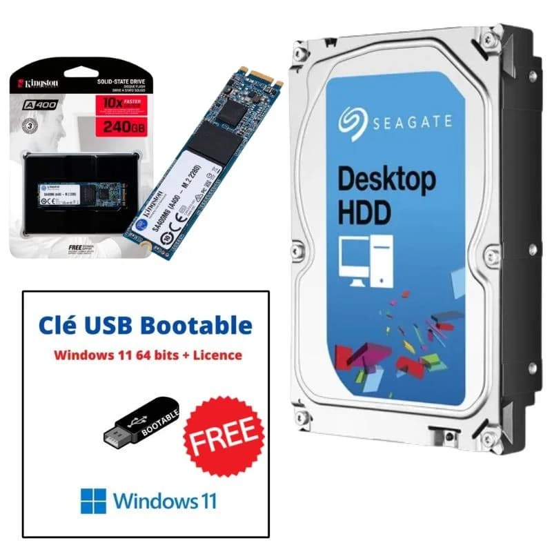 GamingGear GamingGear SSD 256Go & HDD 1To | Setup Gaming